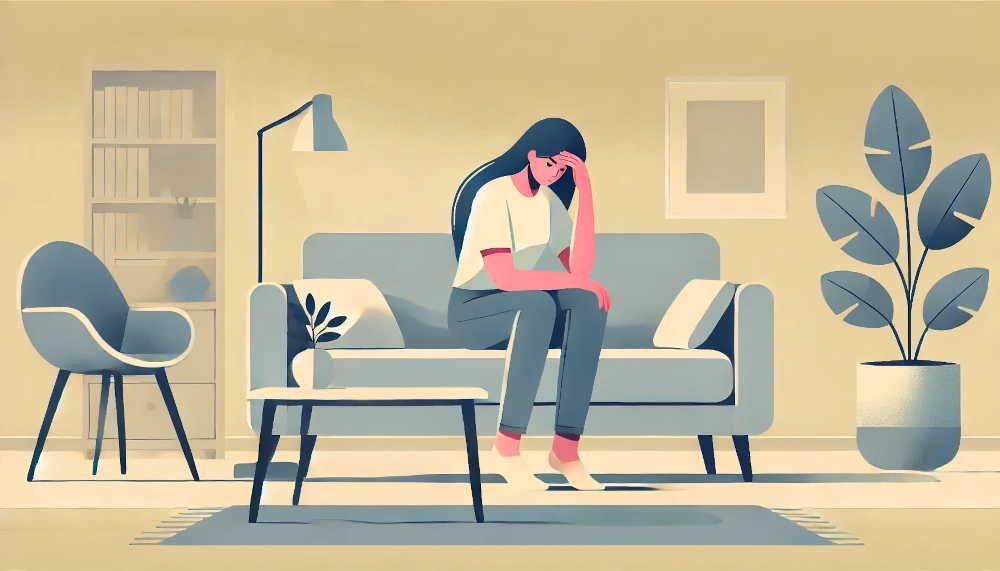 ケアマネージャーが助言するイラスト