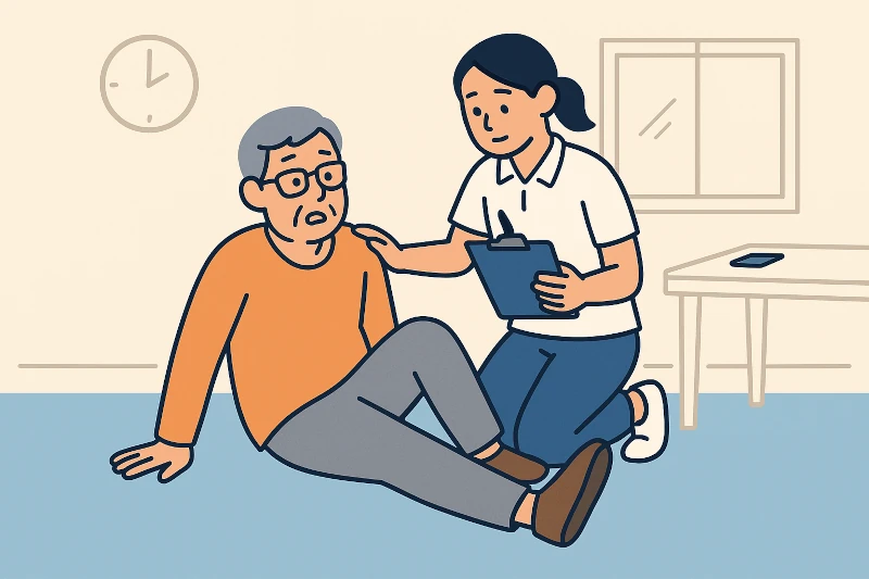 転倒が起きてしまったときの対応と再発防止